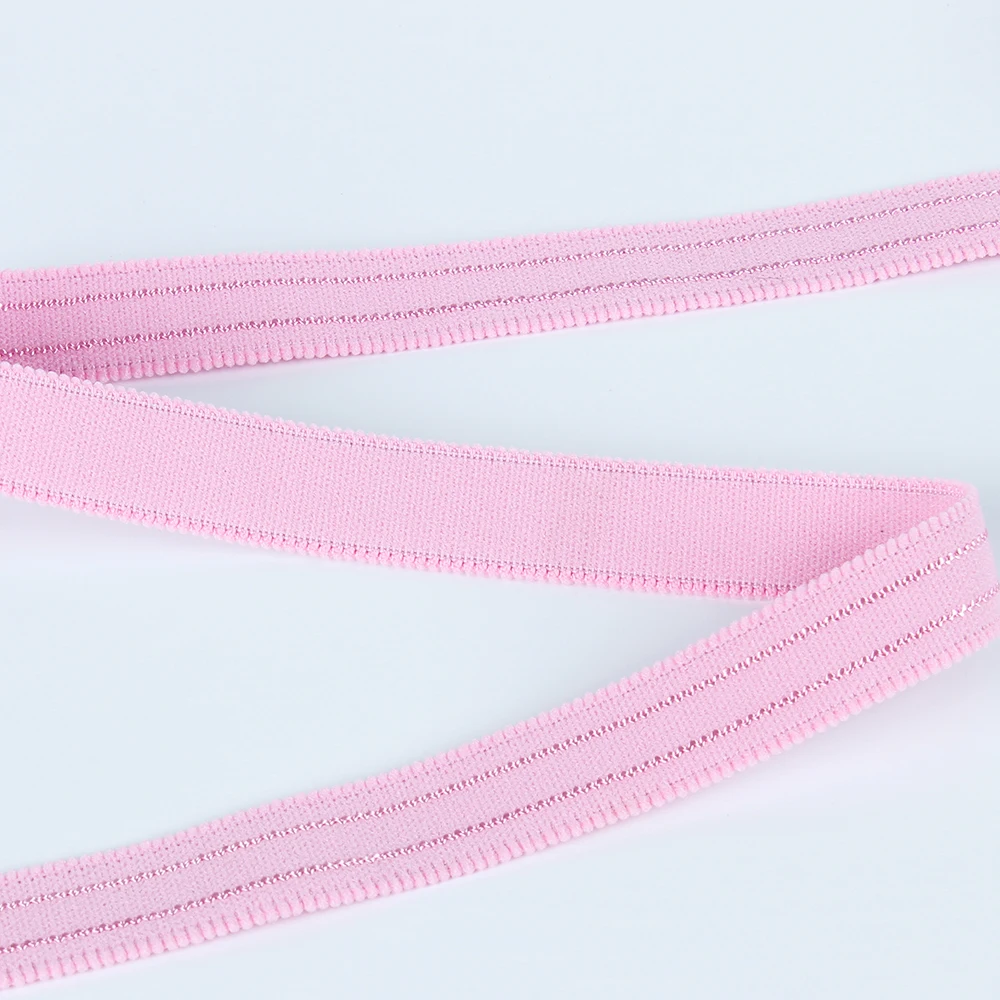 Eco-Friendly Polyester Latex Yarn Webbing Bra Strap Shoulder elastic for underwear accessories