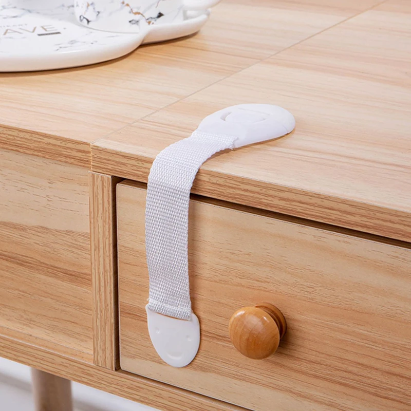 Child refrigerator fridge furniture safety locks with adjustable strap for kids children