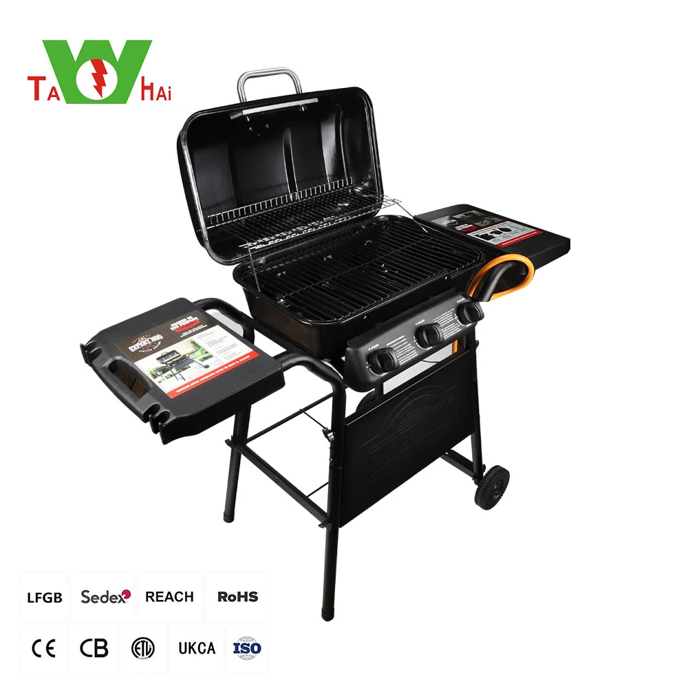 Tahai outdoor portable gas grill bbq table home barbecue gas grill bbq