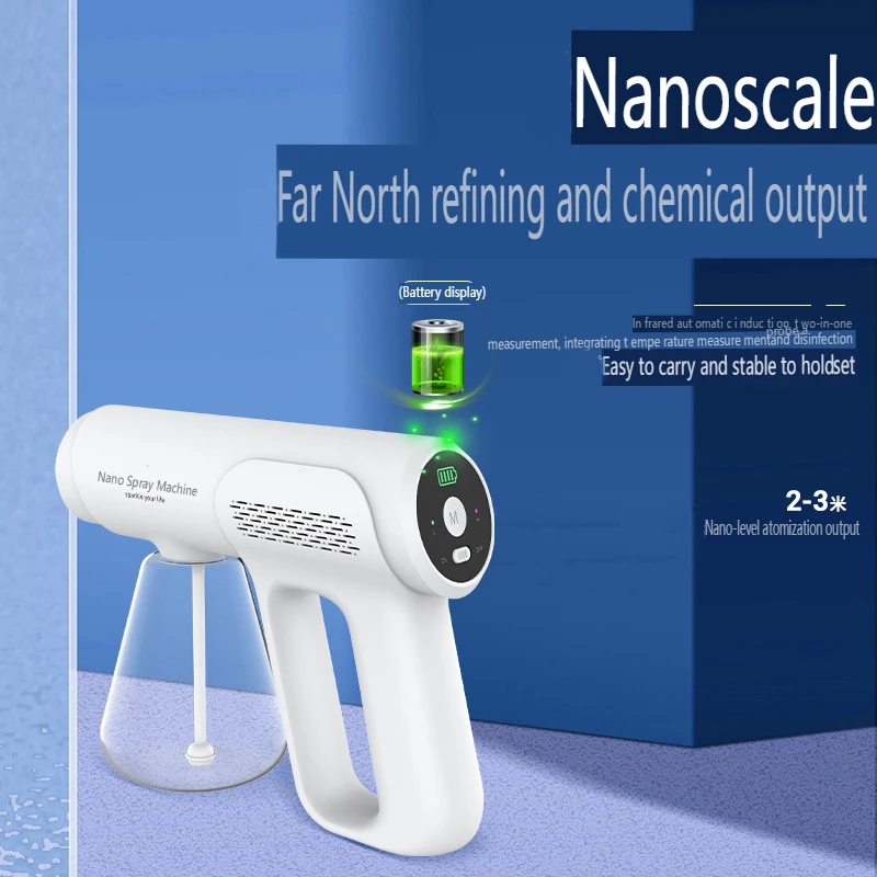 The Latest Mini Rechargeable Electric Nano Sprayer Anionic Micro Mist Disinfection Cordless Nano Ozone Sprayer