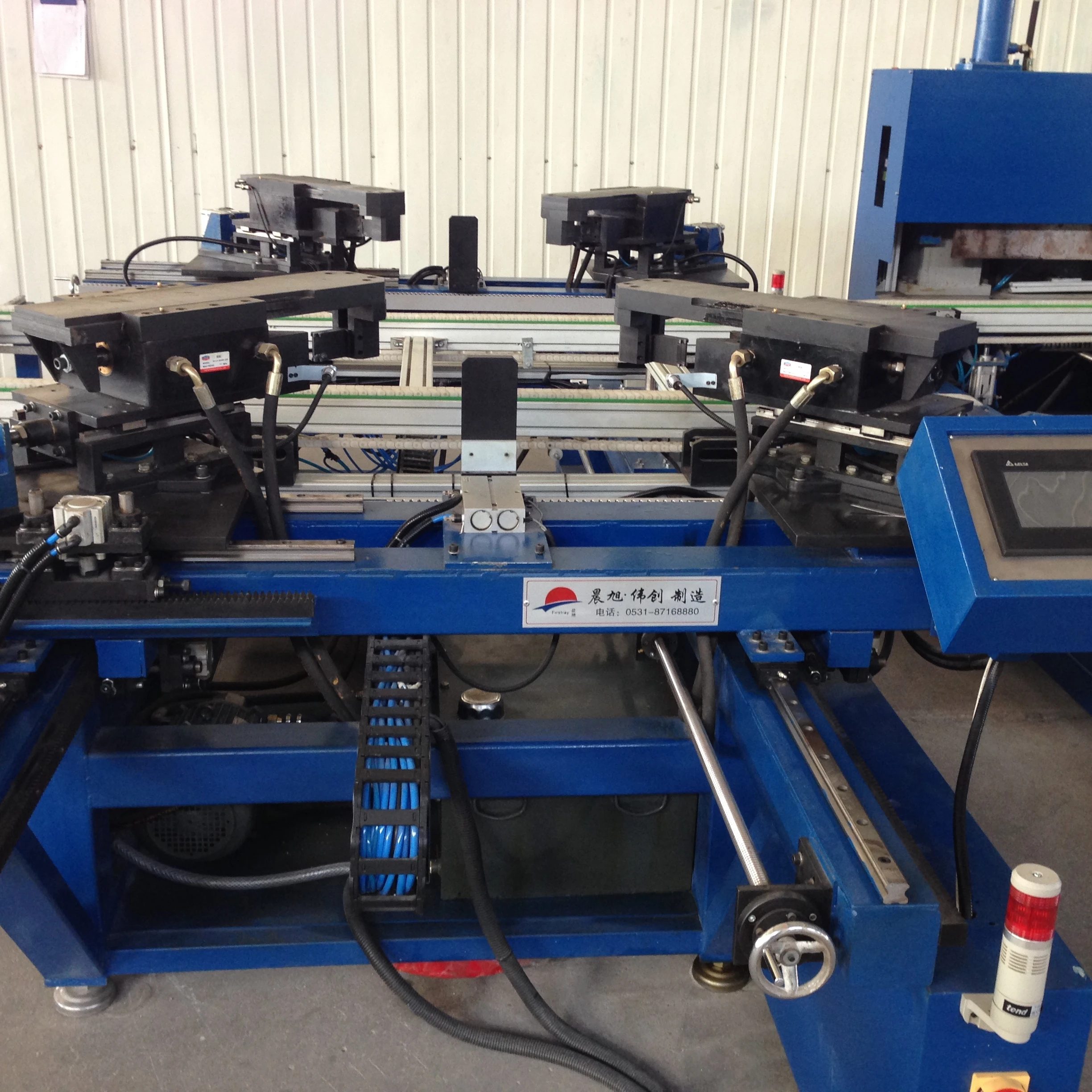 Semi-automatic solar cell module assembly equipment production line