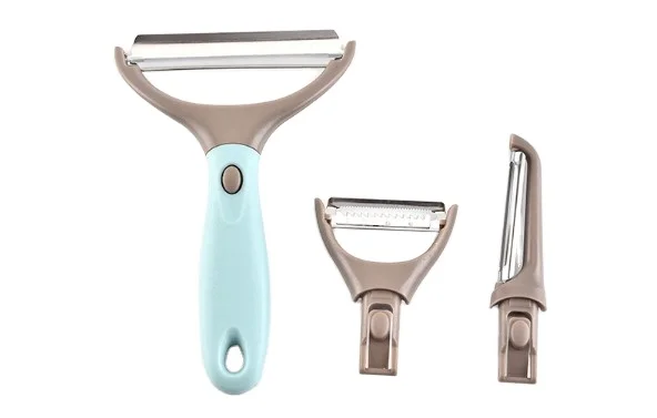 3 PCs/Set Fruit Peelers Creative Multi-function Three-piece Knife Vegetable Grater Zester Kitchen Supplies