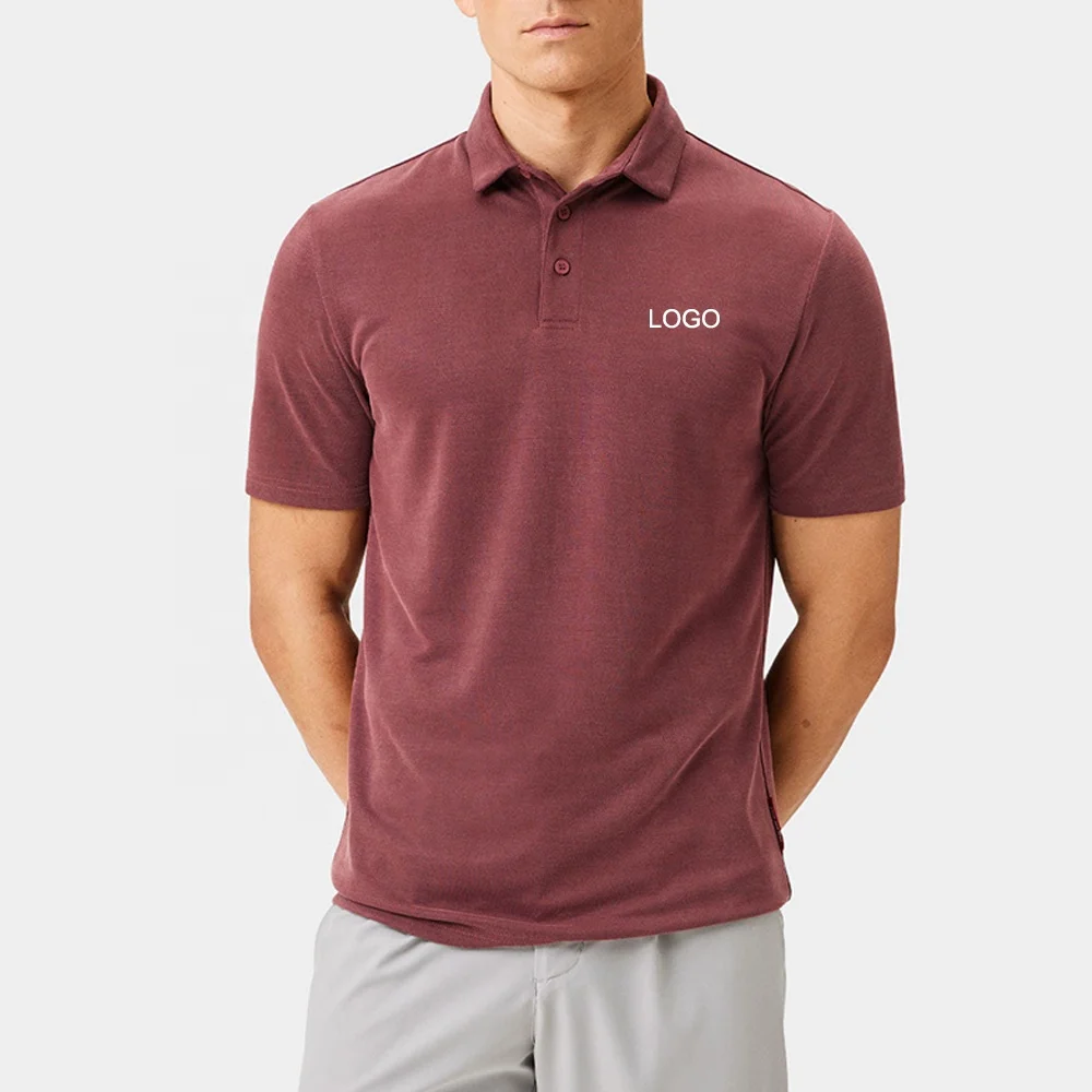 embroidery solid plain cotton polyester spandex quick drying Breathable sport golf corporate work Polo Shirt for men uniforms