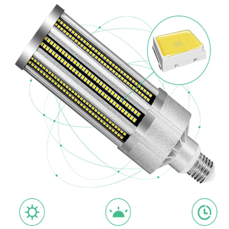 High power 100W 150W 360 degree waterproof E39 E40 Energy Saving Bulb Outdoor Garden Lamp IP65 Explosion-proof Street Corn Bulb