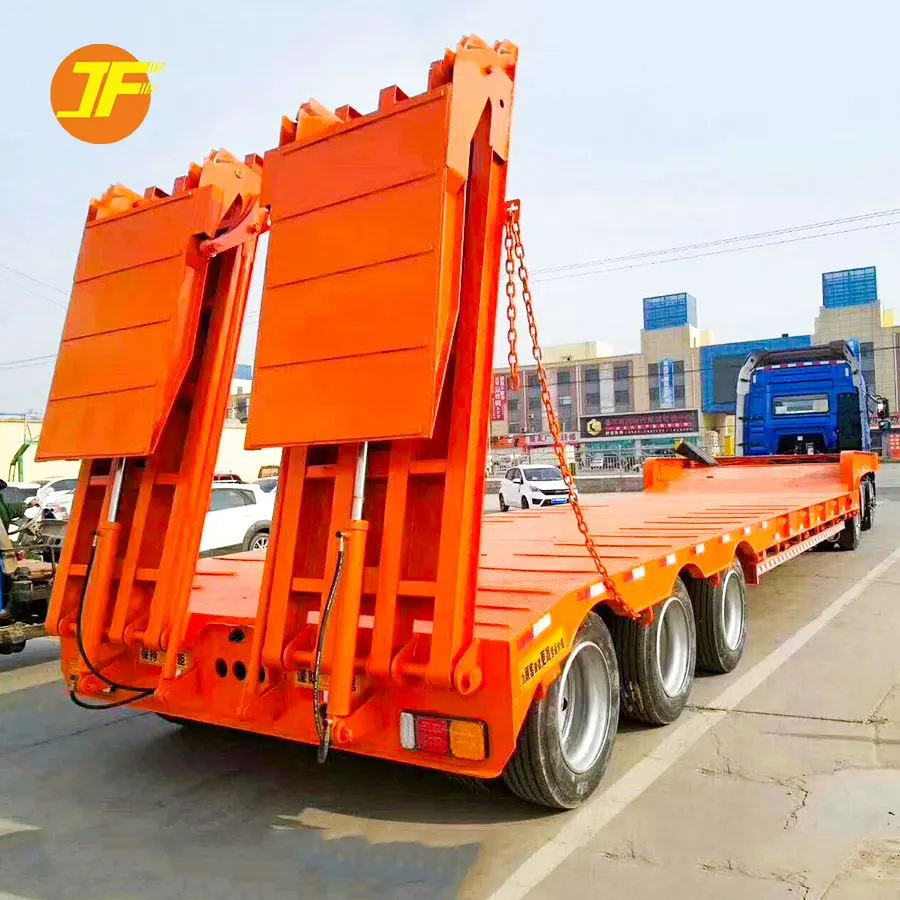 Заводские 3-осные и 4-осные Полуприцепы Lowboy 50-60 тонн низкорамные прицепы для транспортировки грузовых прицепов категории