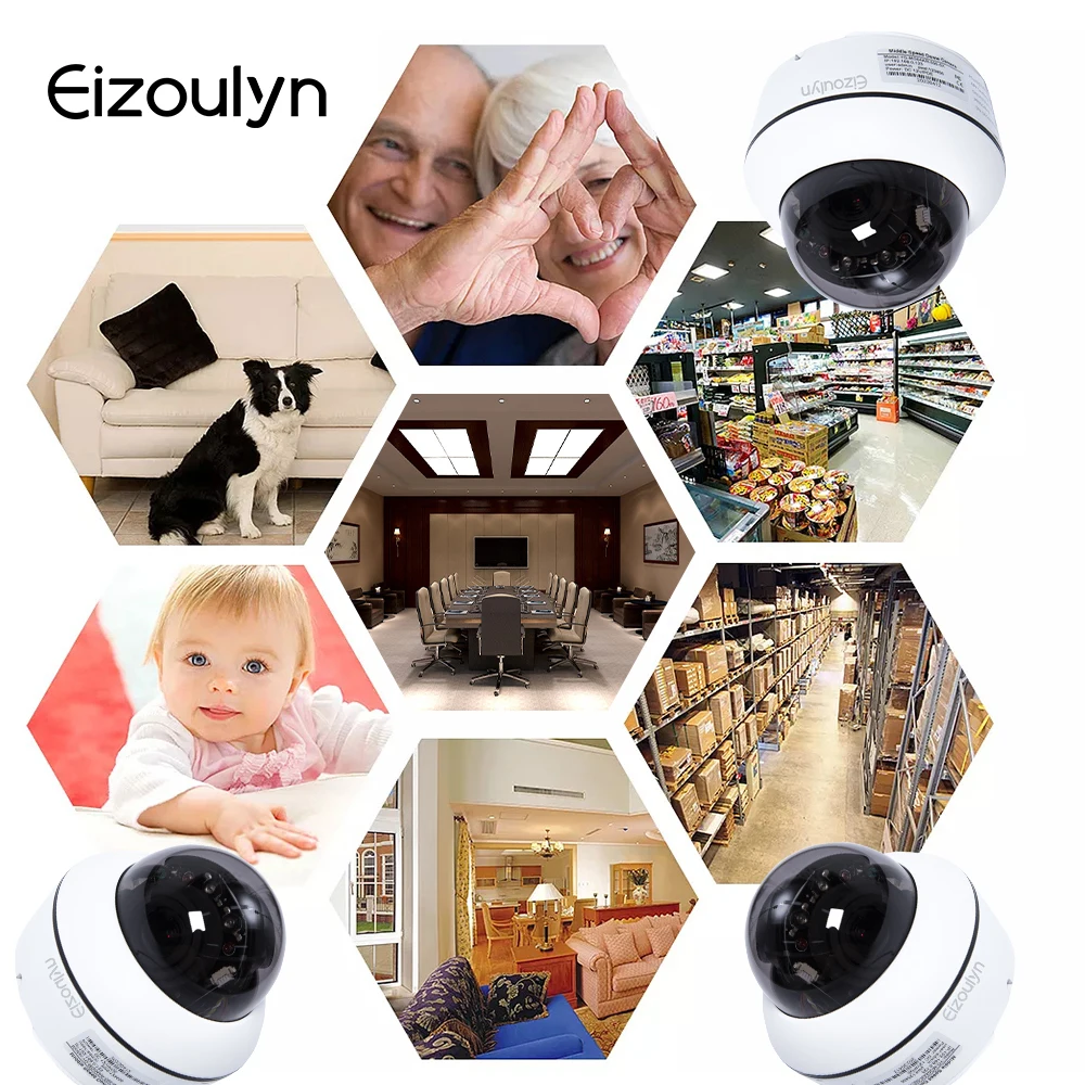 Eizoulyn small hidden night vision outside tiny cellular powered smart home security camera