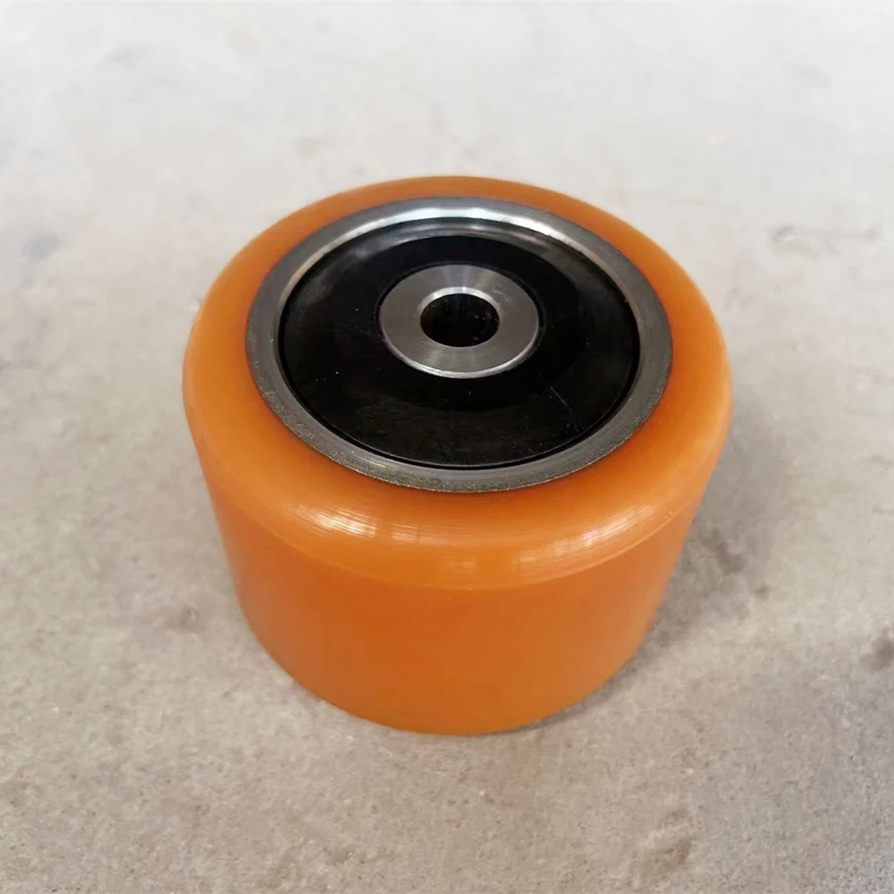 Linde 85x80/85-20 mm Linde Part No. 0009903524 Solid Polyurethane Long Working life Front Wheel Assembly  Load Roller