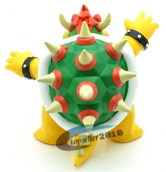 High Quality Cartoon & Anime Pokemoned Figures Mary Mario Fire Dragon Kuba Doll Plastic Figure Toys