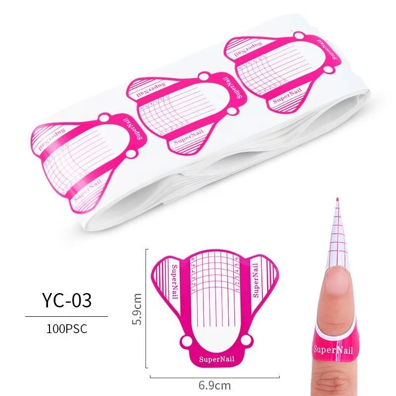 
Many Shape Custom Design Nail Forms Accept Private Label For Acrylic Nails(100pcs/bag) 