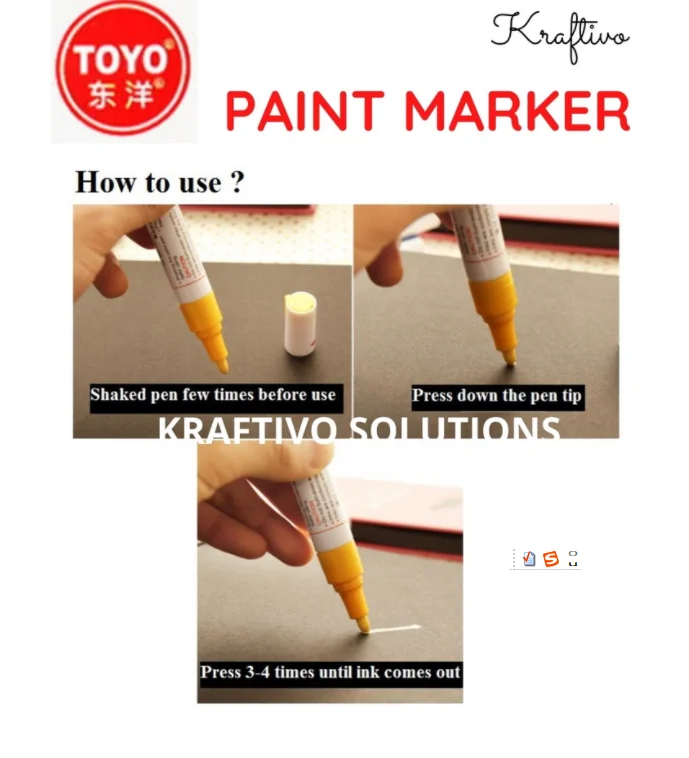 Яркие маркеры для рисования, водонепроницаемые стойкие белые маркеры для покрышек, протекторов резины, ткани, металла, Перманентный художественный маркер