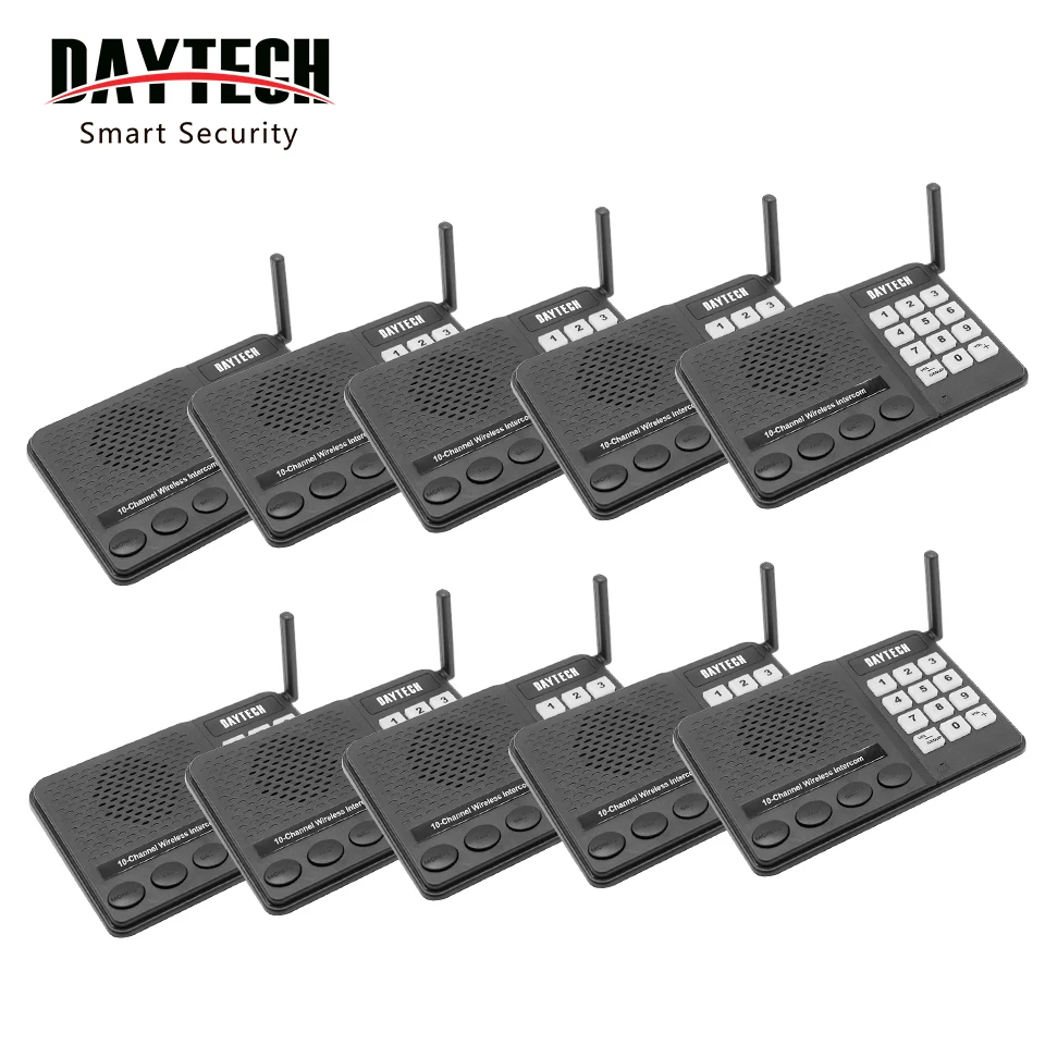 Daytech CI02-10 1500 Feet Family Two Way Intercom Radio Intercom System For Office Home Apartment Hotel