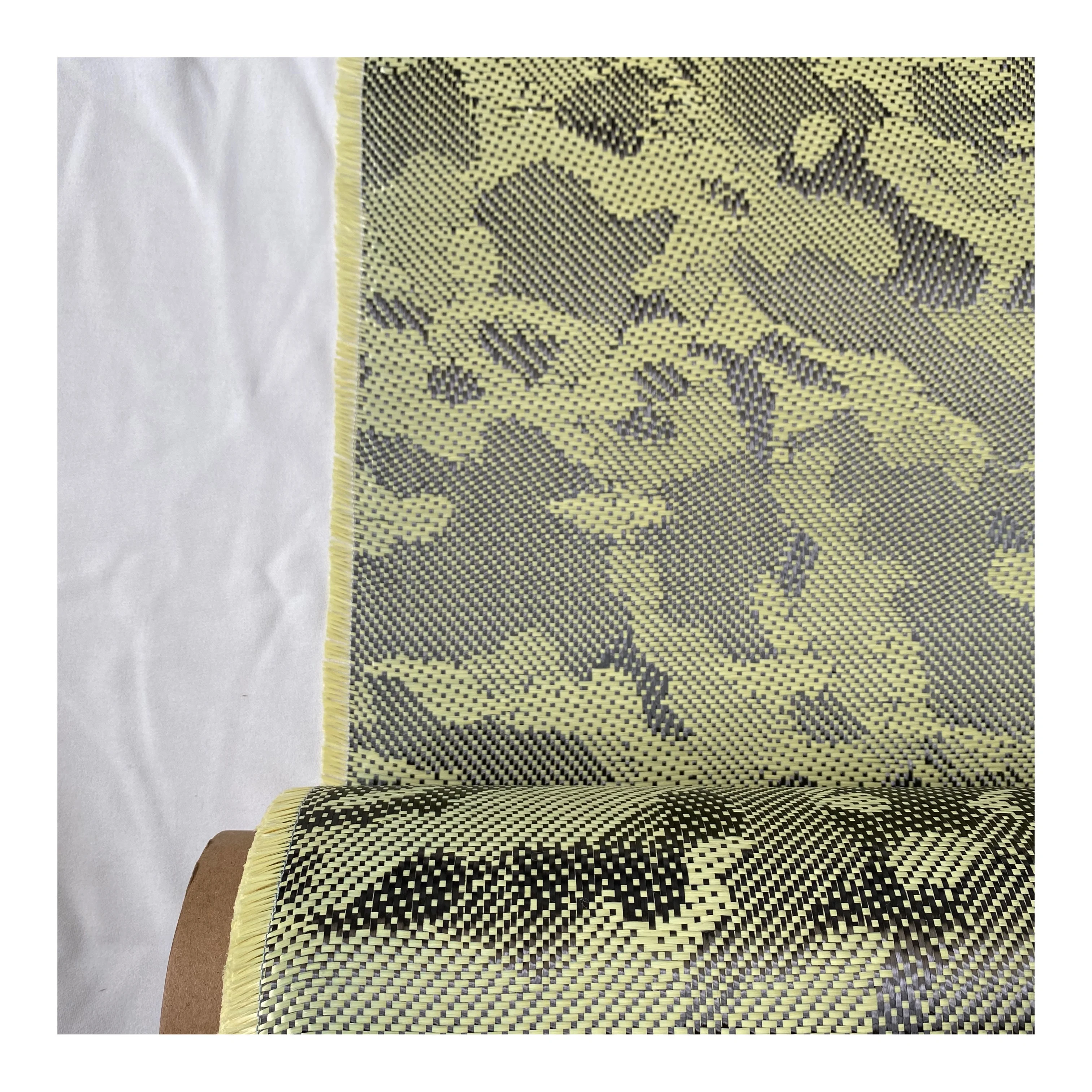 Yellow Aramid Fiber Fabric 3k carbon fiber hybrid fabric