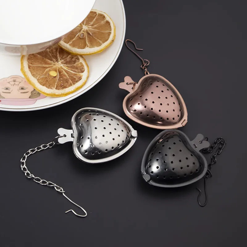 Tea Accessories Reusable Stainless Steel Tea Strainer Filter Loose Leaf Heart Tea Infuser