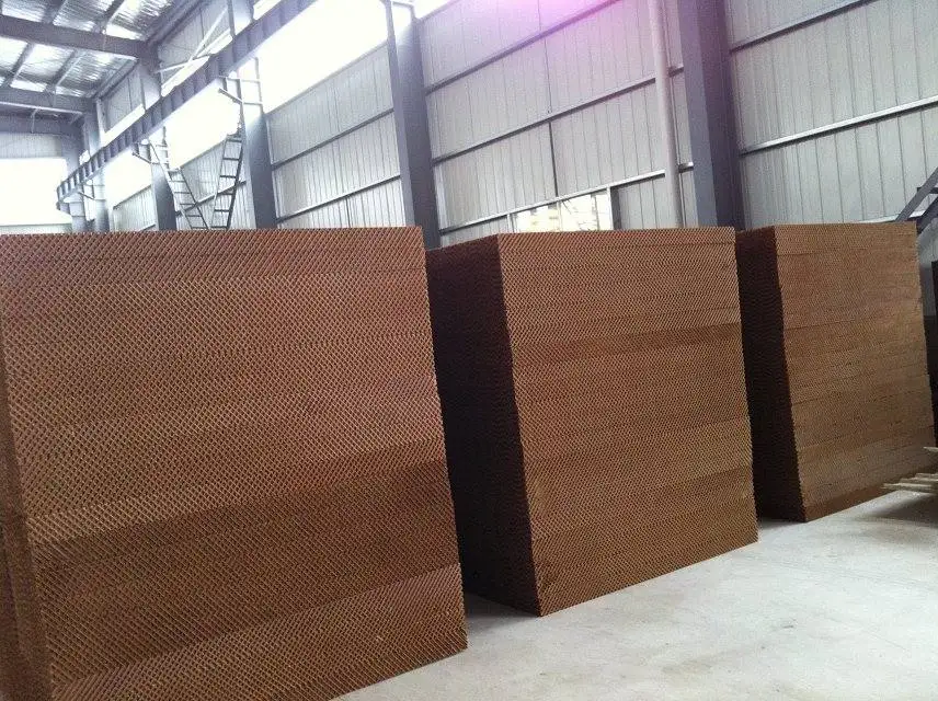 Poultry farm cooling pad wall cooling system wet curtain evaporative plate cooling pad