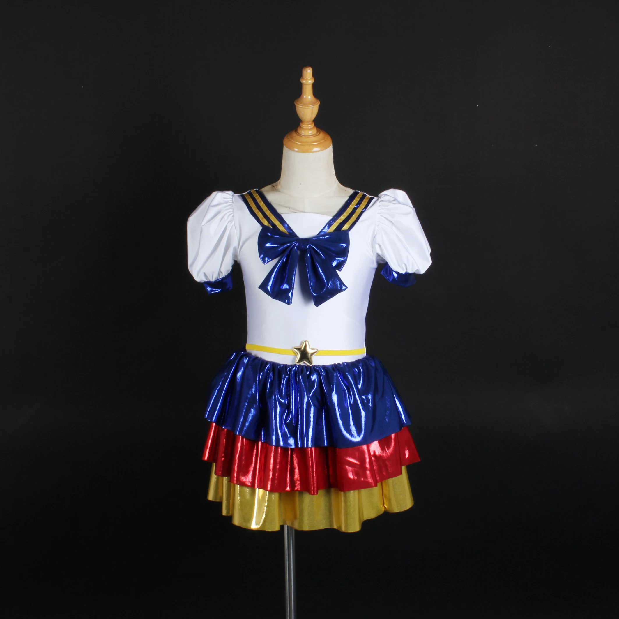 navy style girl performance Dress ballet dance dress Professional Cheer leading costume stage performance dance wear