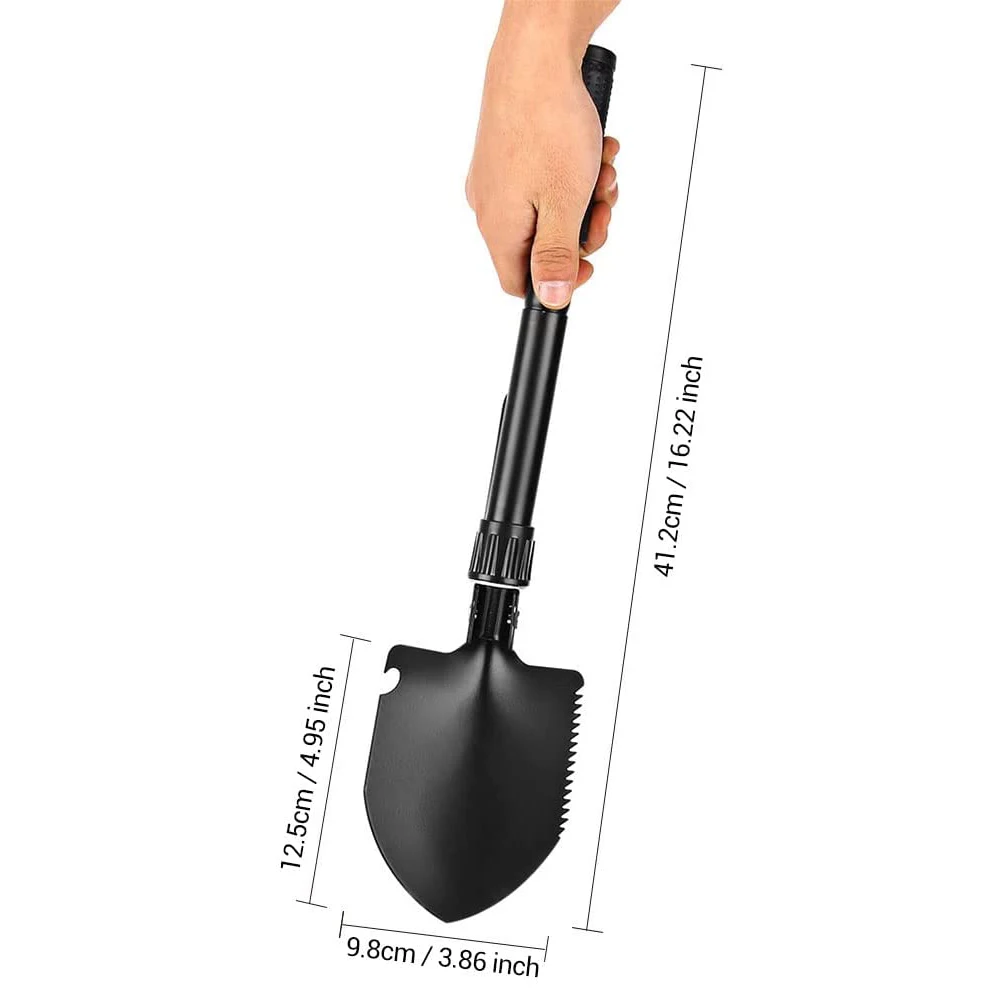 Outdoor Camping Hiking Survival Shovel Multifunctional Mini Foldable Shovel for Gardening Camping Tools Emergency