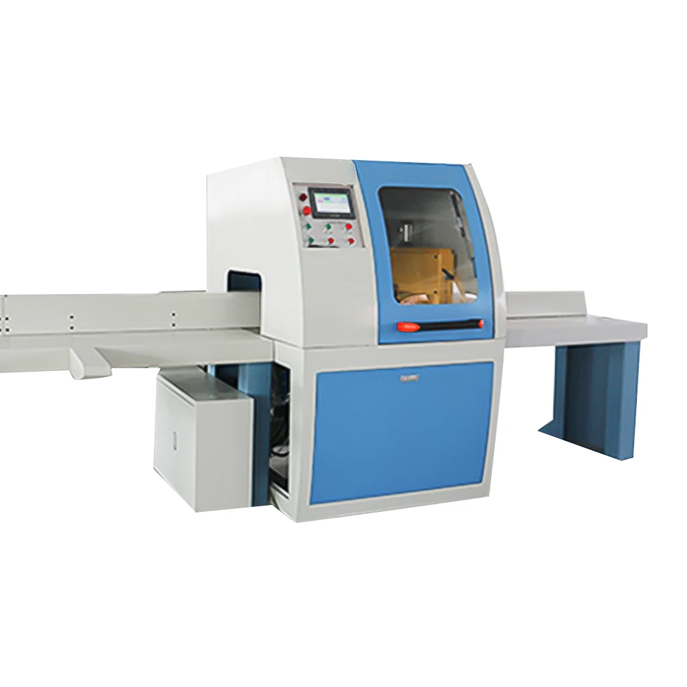 High Speed Woodworking PLC Timber Wood Optimizing Cut Off Saw For Sale