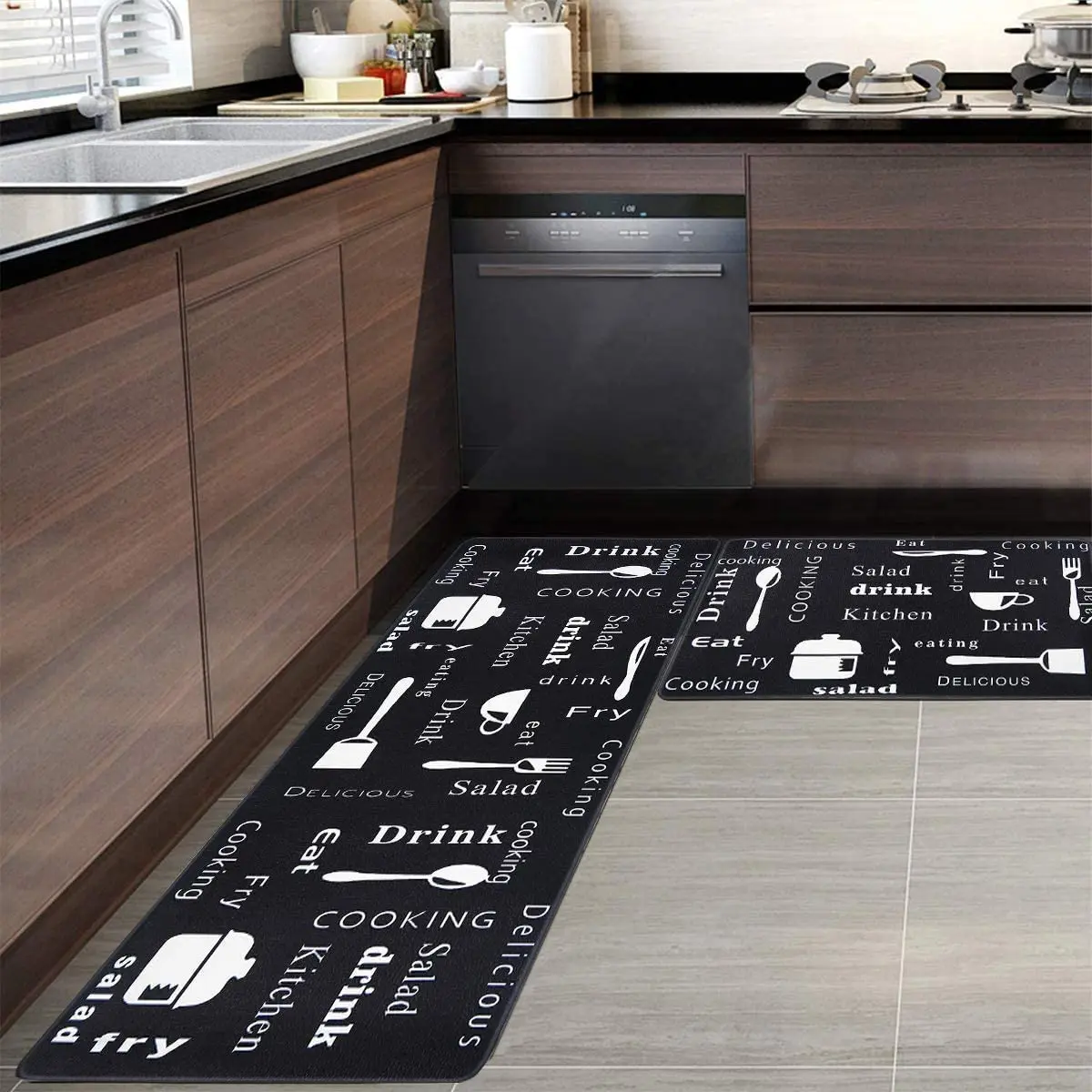Starfish Fatigue Non Slip Waterproof Area Rug Standing kitchen Mat for Home Office