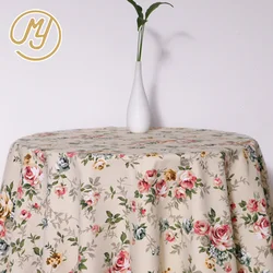 Factory price breathable thicken printed flower woven canvas fabric