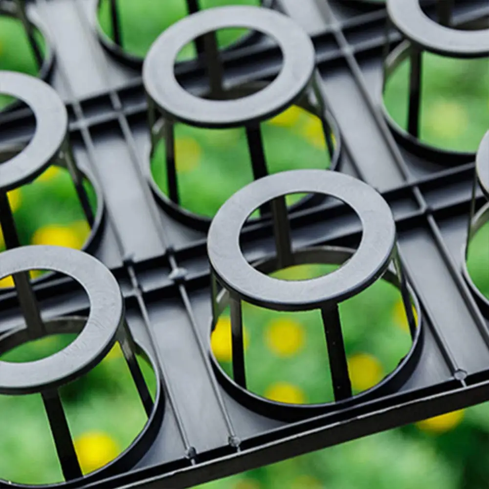 298 Phalaenopsis Plastic Flower Pot Feet Tray New Black Seedling Bracket Planting Tray 12-Hole 15-Hole Plastic Flower Rack