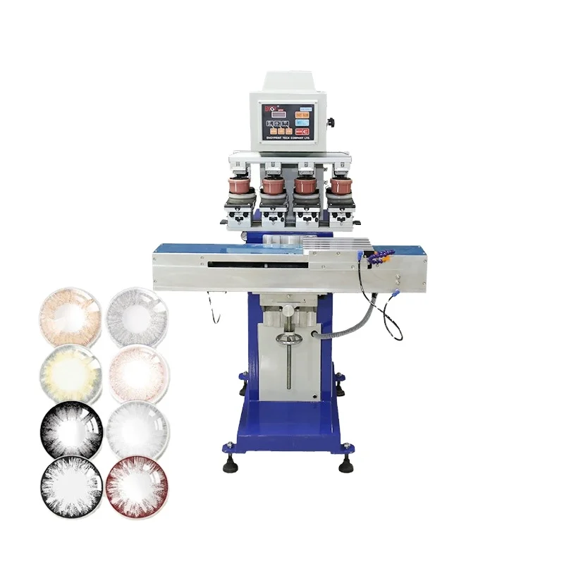 Tampografia pad printer tampo pad printer 4 color pad, печатная машина для обуви