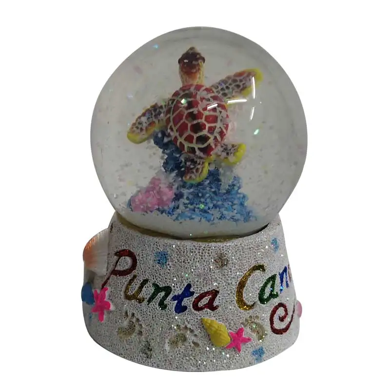 China Manufacturer Personalized Resin Craft City Tourist Souvenir Gift 4.5cm 45mm Polyresin Christmas Water snow globe