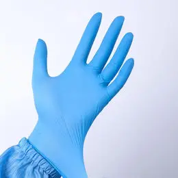 Factory Price Household Products Food Blue Working PVC Rubber Gloves