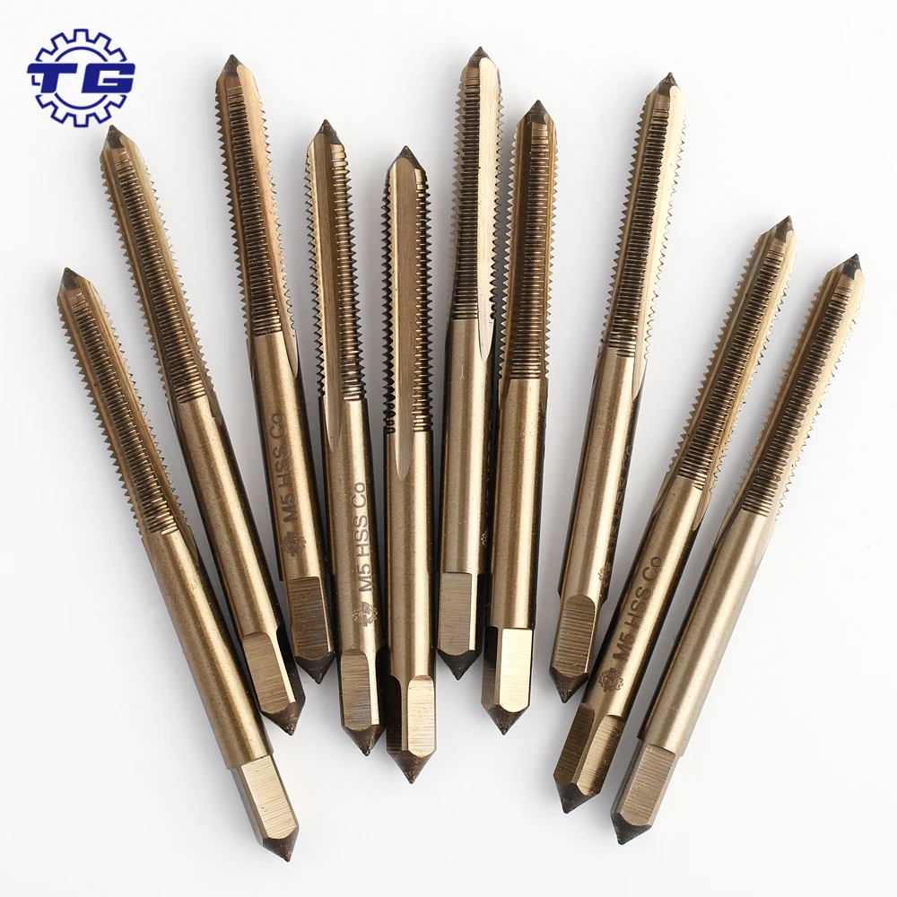 Jiangsu Tiangong manufacturers HSS co5 metric M5 Straight Flute hss machine thread tap