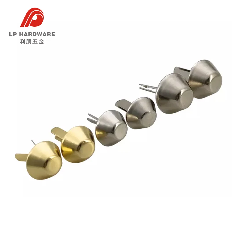 Purse Handbag Feet Nailhead Flat Spike Metal Cone Studs Rivet Leather Craft DIY Hardware Accessories