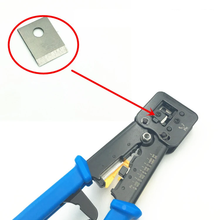  Проходят через RJ-45 щипцы лезвие обжимной инструмент