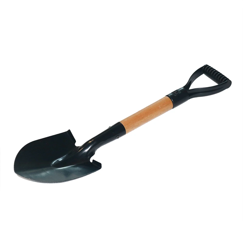 Mini Portable Iron 36 Inch Snow Shovel With Wheel Easy Carrying Sapper Shovel
