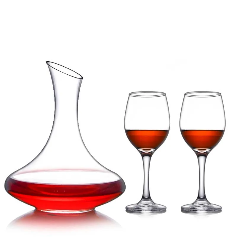 Premium Crystal Glass Red Wine Decanter Aerator Hand Blown Luxury High Quality Carafe with Gift Box Wine Gift Set