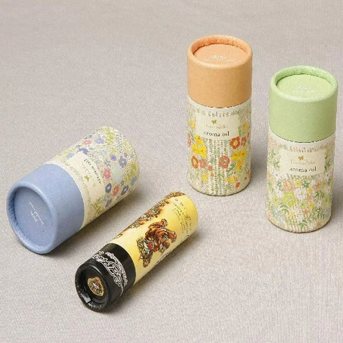 Custom Printed Paper White Cardboard Tube for Packing Personal Care Jars Cardboard Tubes with Lid