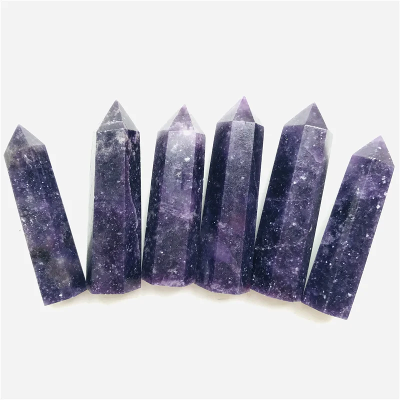 Wholesale natural new arrivals polished lepidolite micas crystal point mica towers for healing