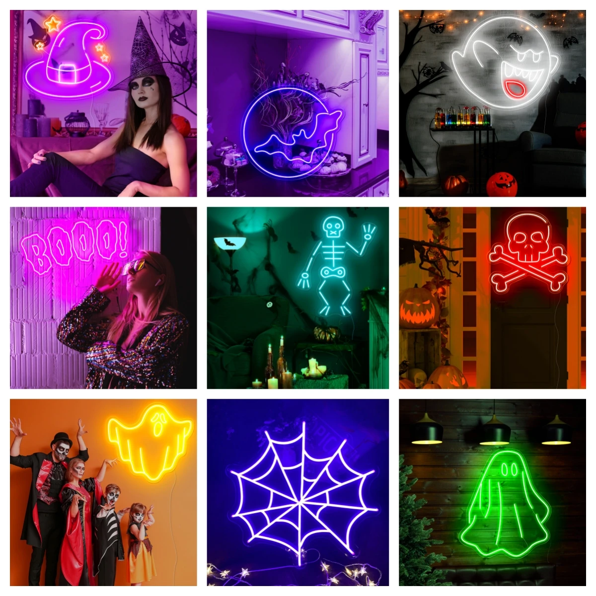 Halloween Christmas decor Custom led light neon sign NO MOQ dropshipping neon sign for party wedding Halloween Christmas decor