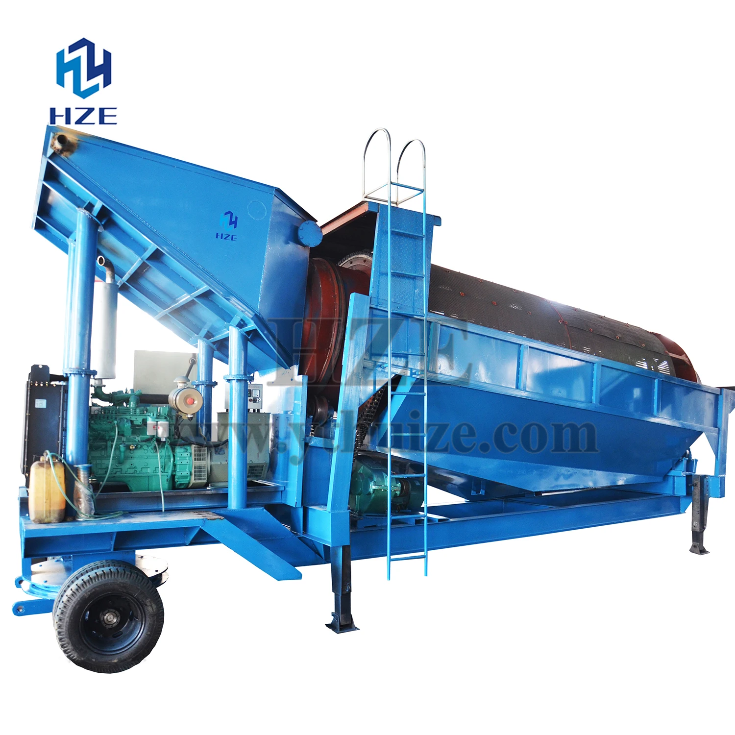
Fixed and Mobile Processing Plant Alluvial Gold Mining Equipment 