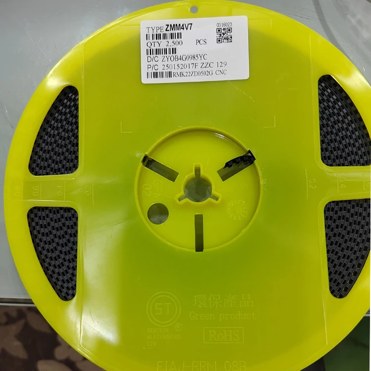 ZMM3V6 ZMM3V9 ZMM4V3 ZMM4V7 ZMM5V1 ZMM5V6 ZMM8V2 SMD Zener  Diodes White Black Tape Glass Case  2500pcs LL34  SMD Zener Diode