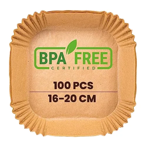 16cm 100pcs/bag Air Fryer Baking Paper Oil-proof Barbecue Plate Kitchen Food Oven Air Fryer Liner