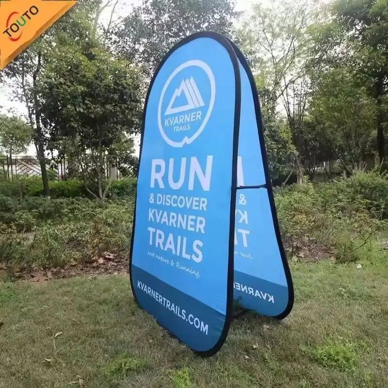 Custom Printing Logo  Large And Small Custom Horizontal Pop Up A Frame Banner