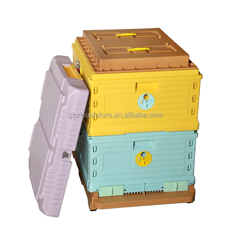 Top Quality Beehive Honey Bee Equipment Two Layers Plastic Bee Hive For Beekeeping