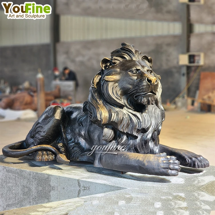 Hot Sale Life Size Outdoor Outdoor Garden Statue Bronze Lion Sculpture