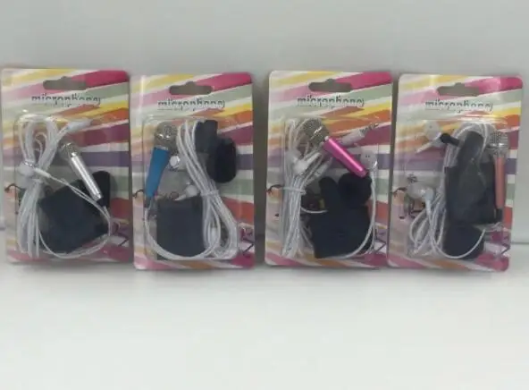 Portable Kids Karaoke Microphone Magic Sing Along 3.5mm Audio Wired Karaoke Microphone for Mobile Phone Laptop Tablet Microphone