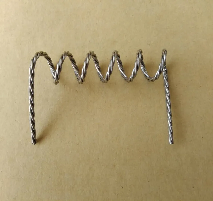 Tungsten wire filament for vacuum aluminum coating film