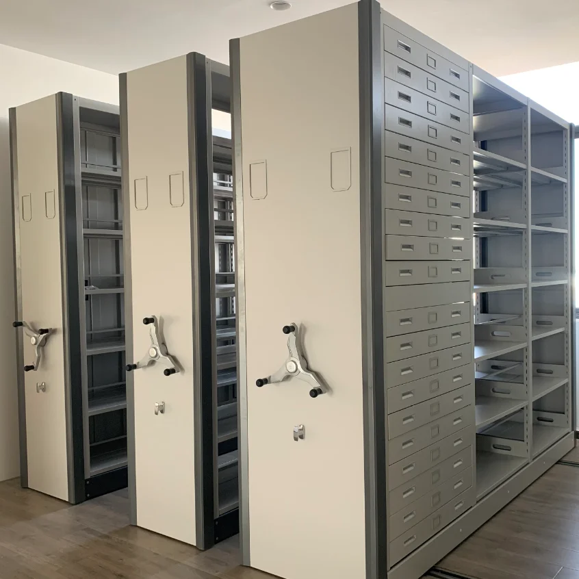 Mobile Shelving System Cheap Metal Display file compactor Electric Mobile shelving