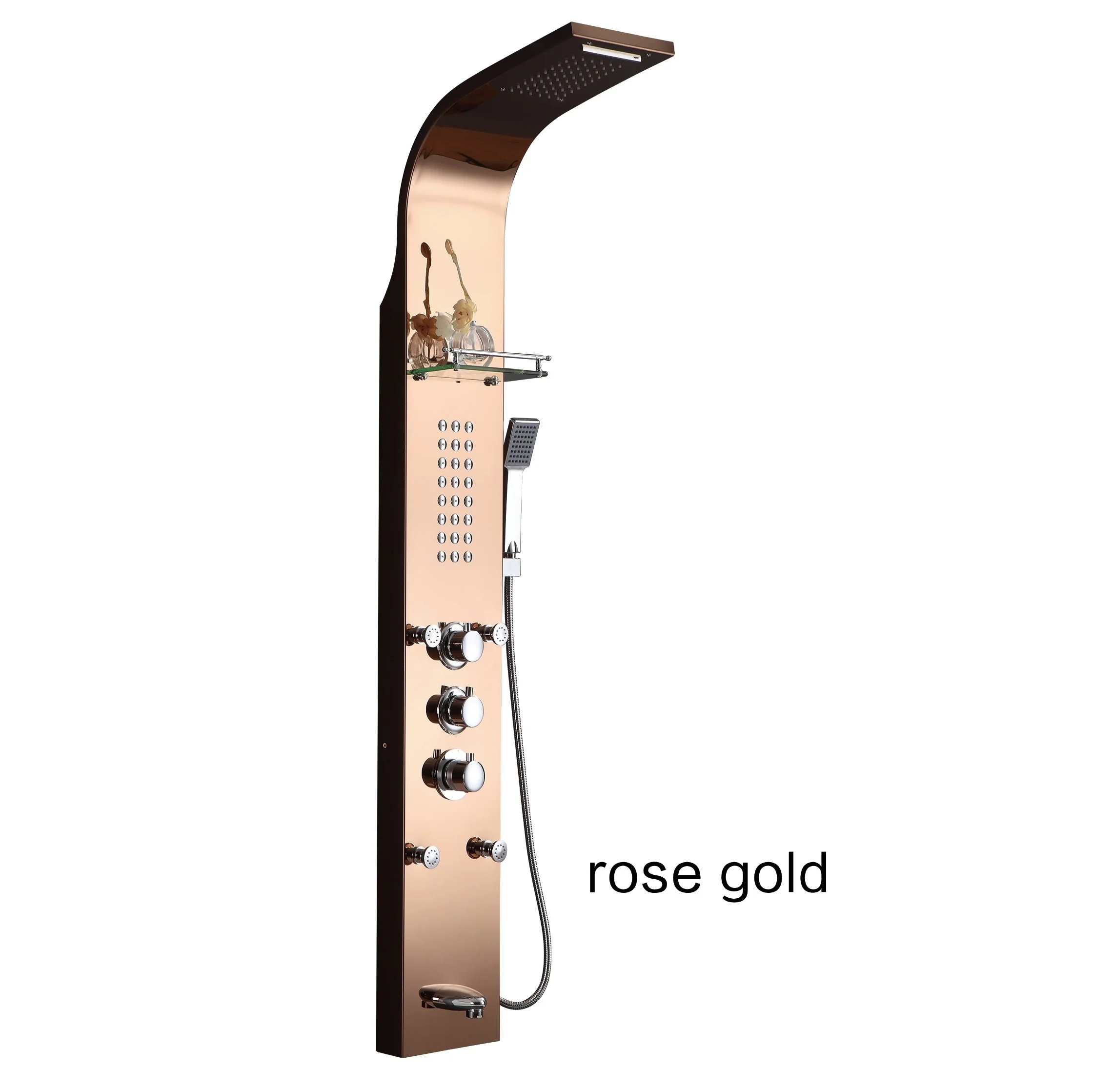 YL-5510-1 Brushed  stainless steel multifunctional shower panel