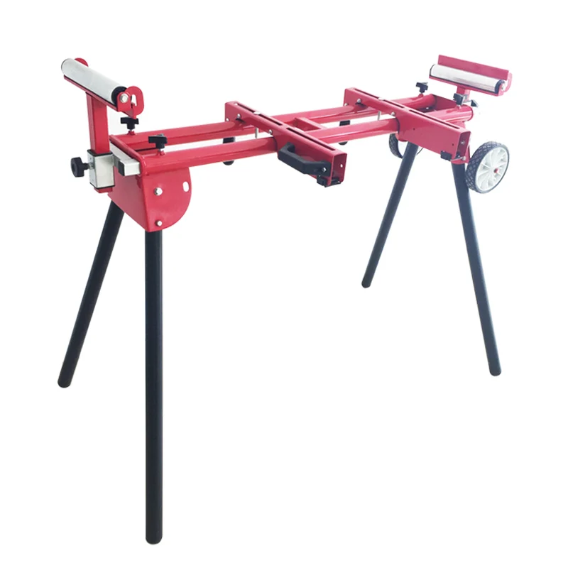 Universal collapsible Rolling folding Miter Saw Stand Quick Attach, Compact and Portable with Extension Rail and Rollers