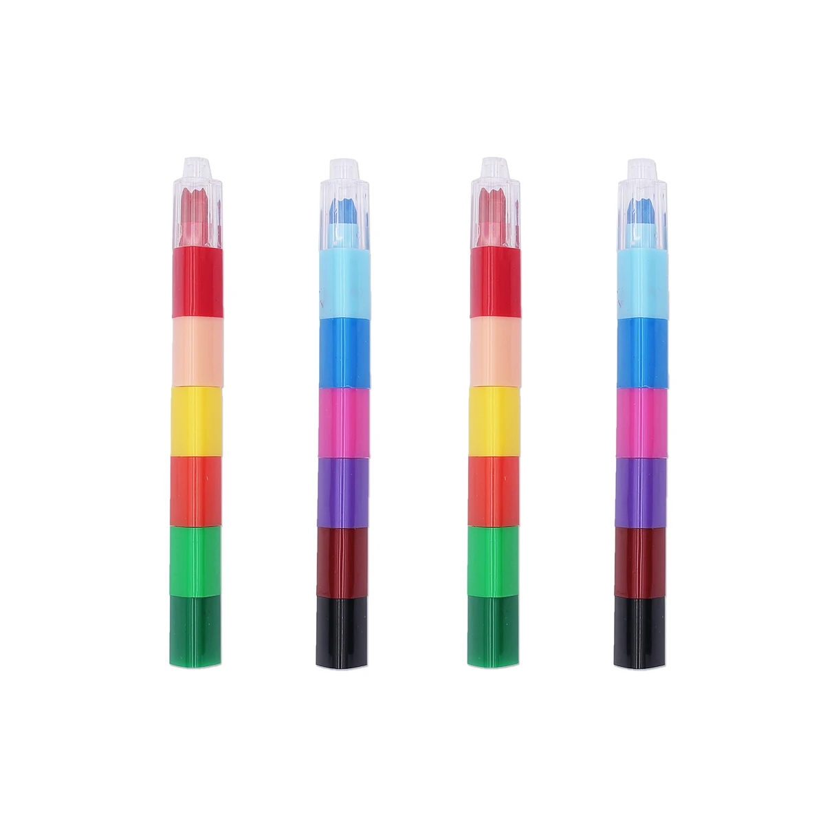 Kids Fancy Crayon Stackable Triangular Crayons