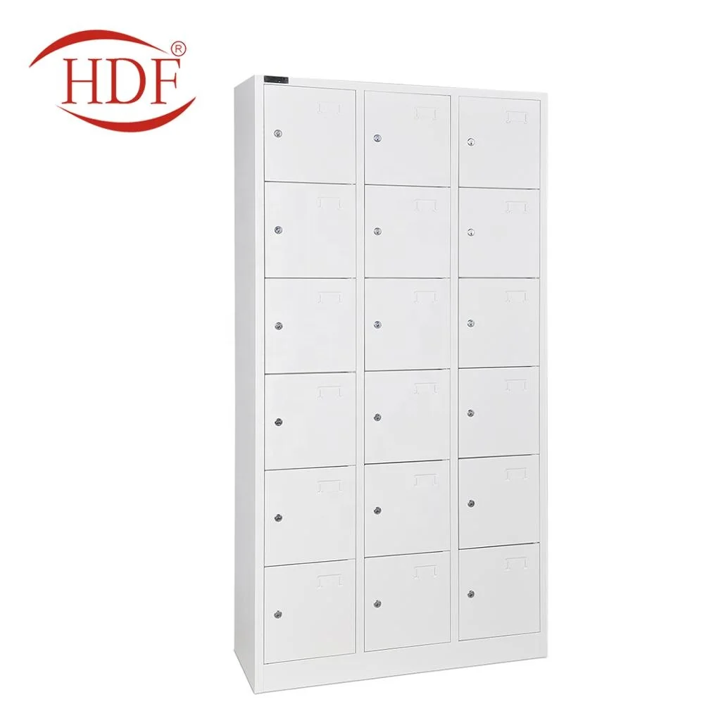 China hot sale school 18 grid steel smart key locker price steel locker