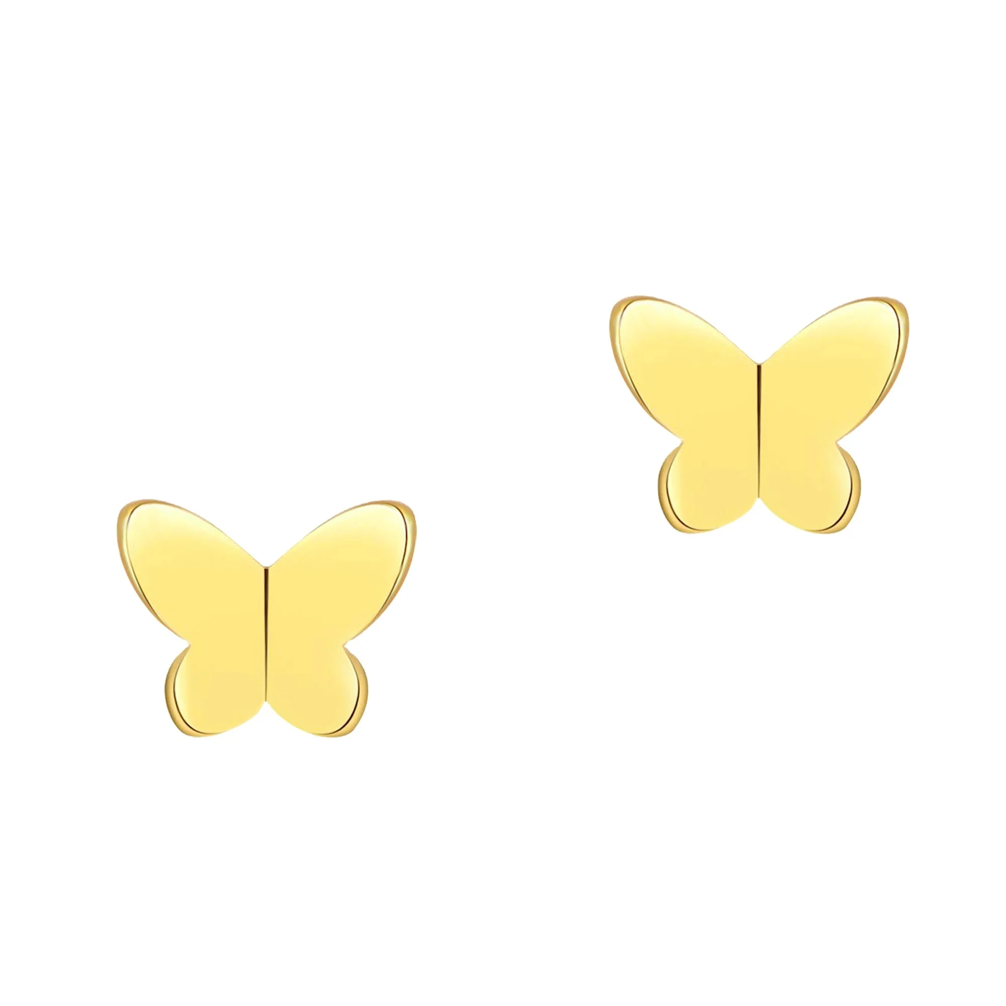 
Joycuff Wholesale Gold Dainty Small Cute Butterfly Earrings Studs Hypoallergenic Fashion Gift 