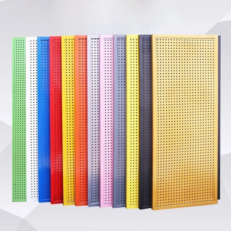 Supermarket Retail Store Snacks Groceries Display panel 0.6/0.8/1.0mm Metal Pegboard Display Peg Panel
